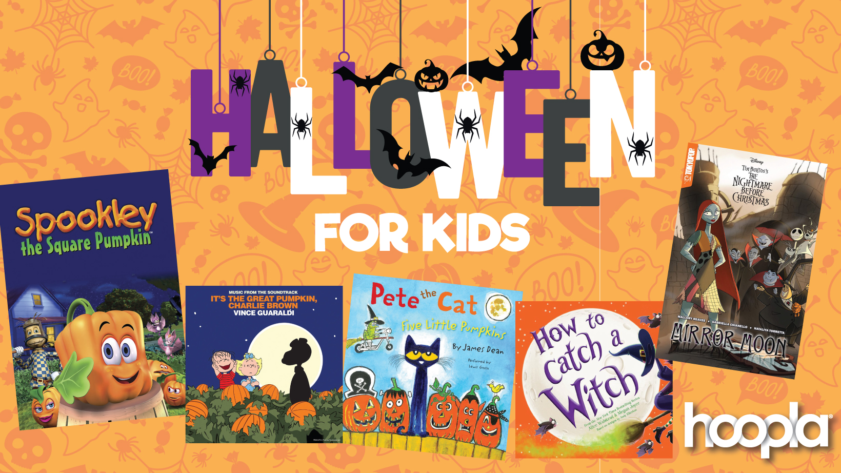 Halloween for kids hoopla graphic