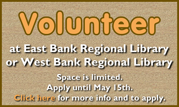 volunteer at the library graphic
